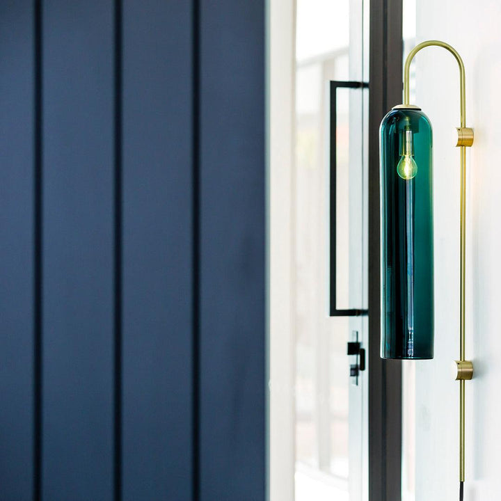 Modern Glas Vägglampa med Stickkontakt