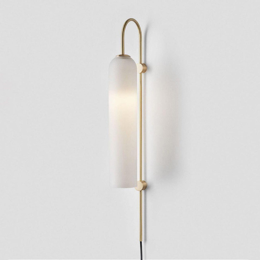Modern Glas Vägglampa med Stickkontakt
