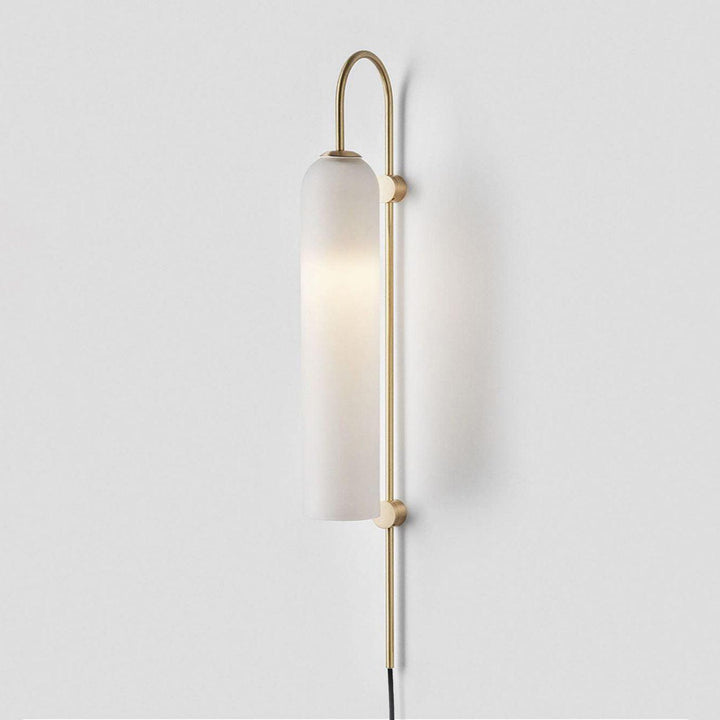 Modern Glas Vägglampa med Stickkontakt