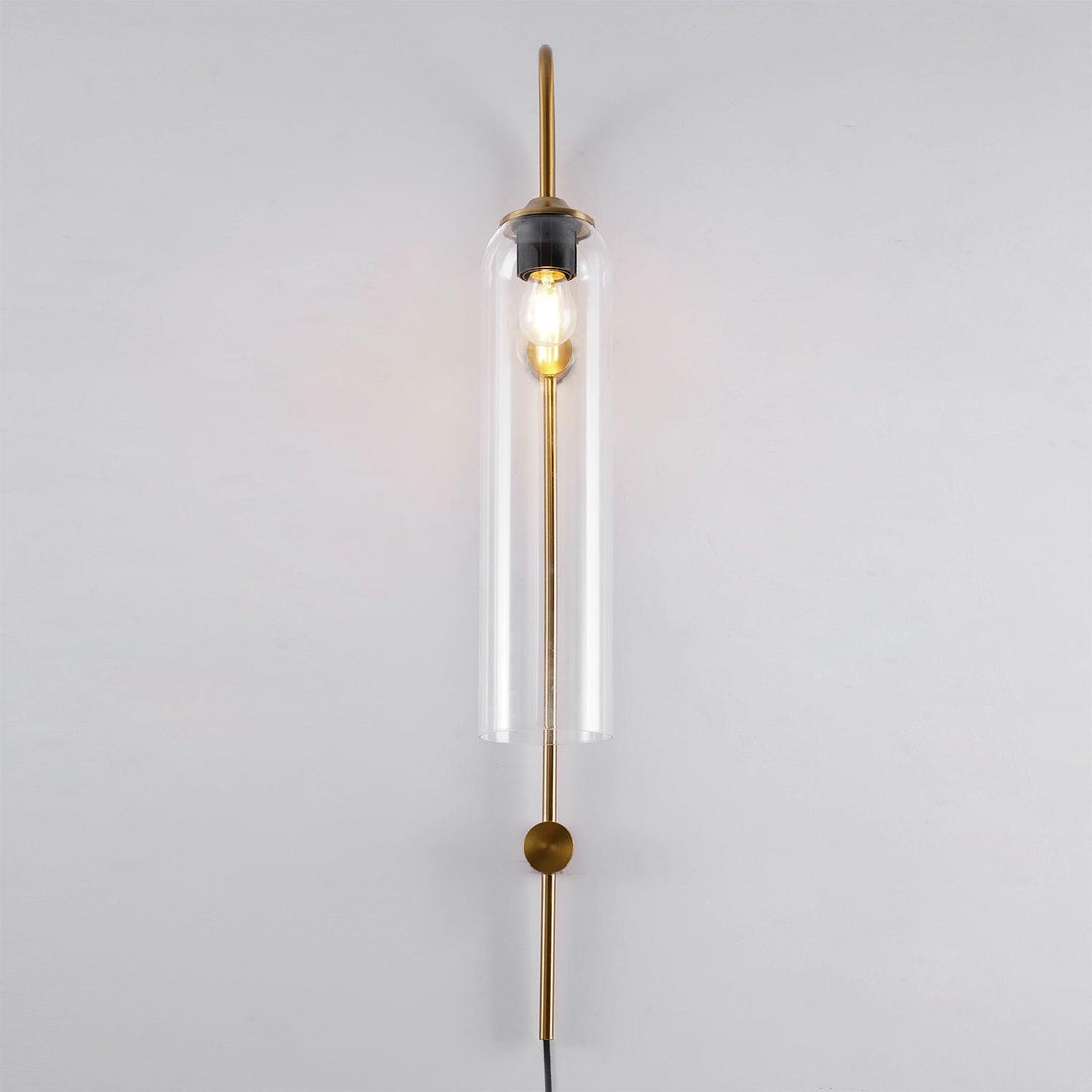 Modern Glas Vägglampa med Stickkontakt