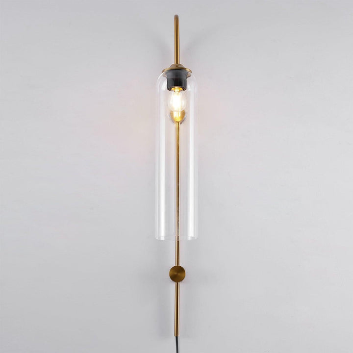 Modern Glas Vägglampa med Stickkontakt
