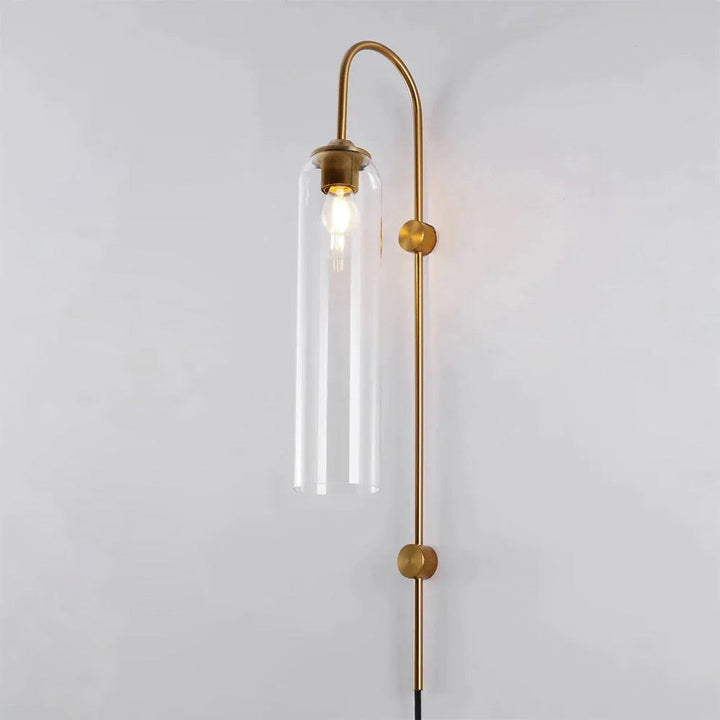 Modern Glas Vägglampa med Stickkontakt
