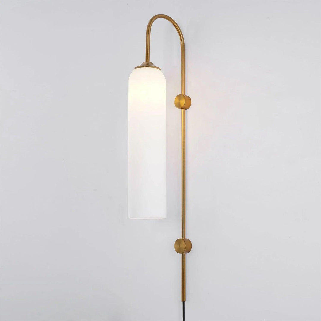 Modern Glas Vägglampa med Stickkontakt