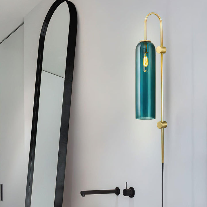 Modern Glas Vägglampa med Stickkontakt