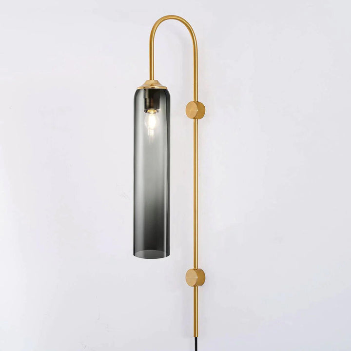 Modern Glas Vägglampa med Stickkontakt
