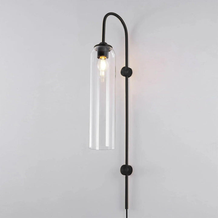 Modern Glas Vägglampa med Stickkontakt