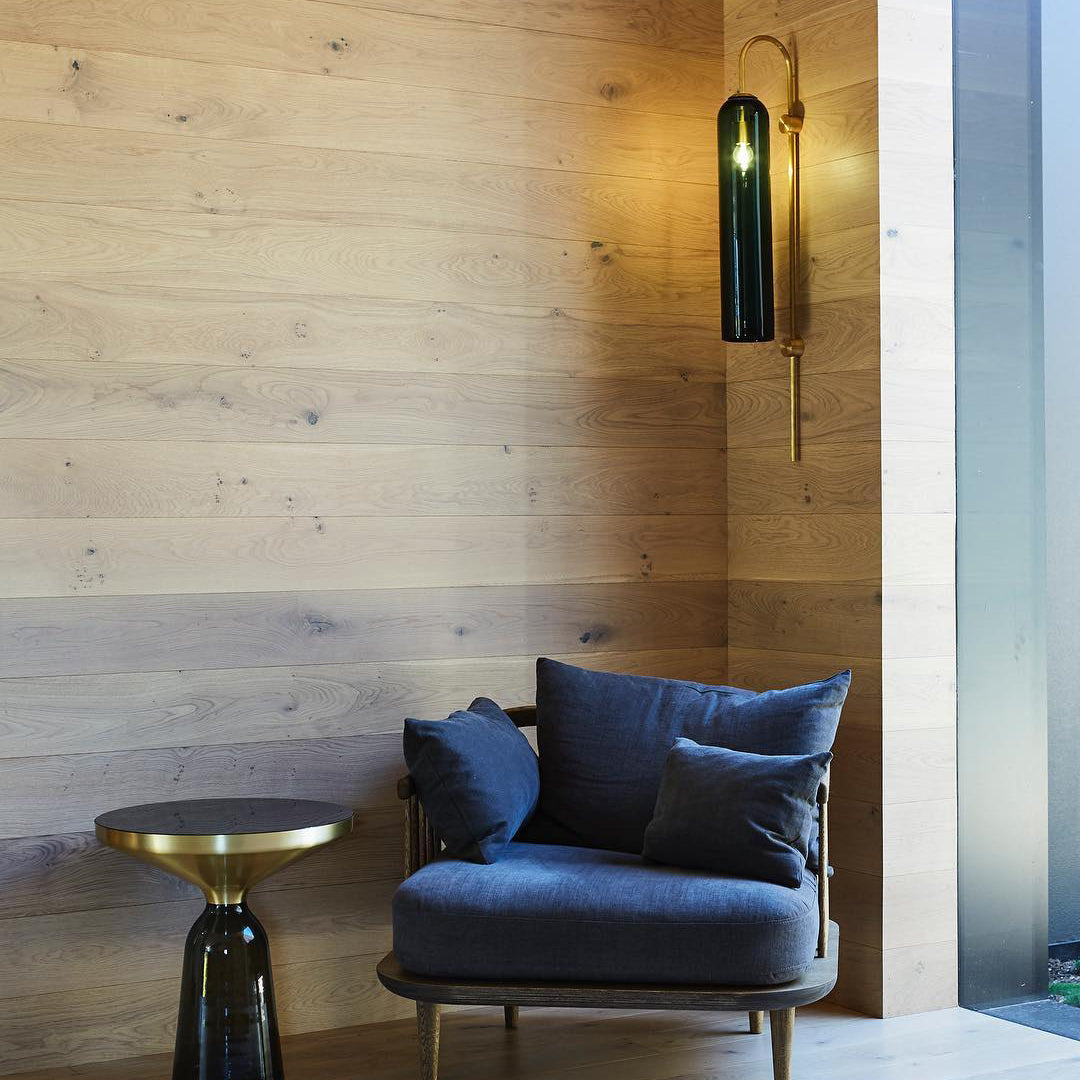 Modern Glasvägglampa