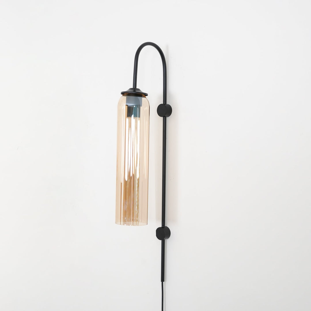 Modern Glas Vägglampa med Stickkontakt