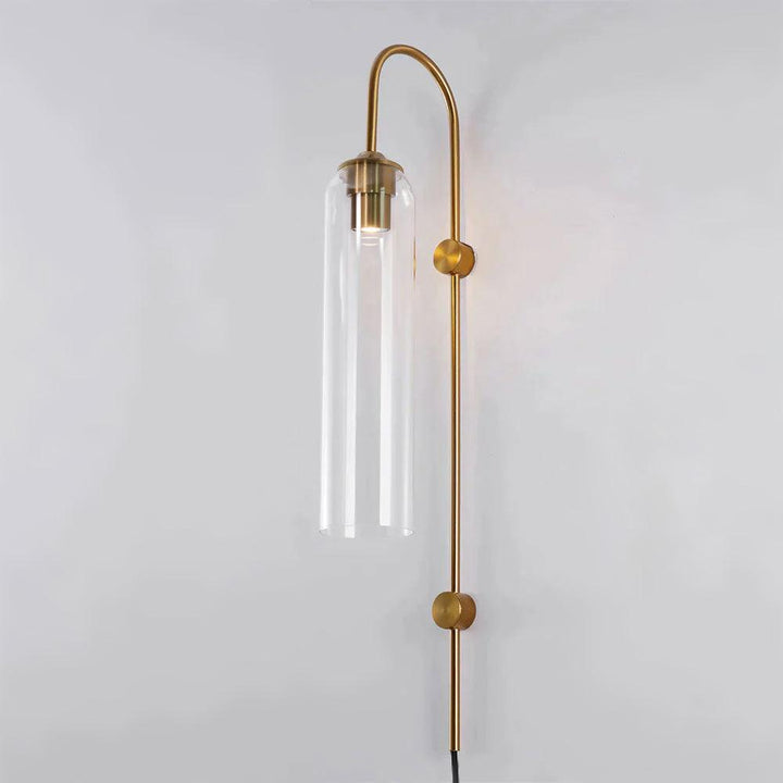 Modern Glas Vägglampa med Stickkontakt