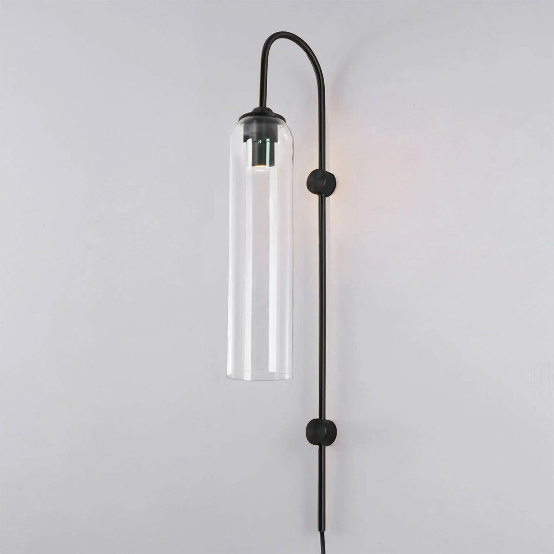 Modern Glas Vägglampa med Stickkontakt
