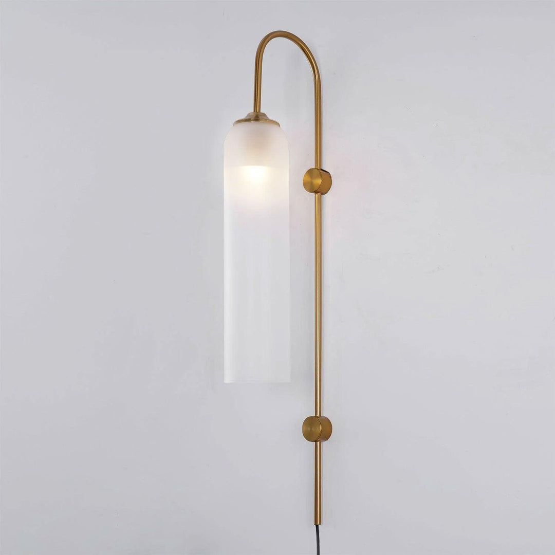 Modern Glas Vägglampa med Stickkontakt