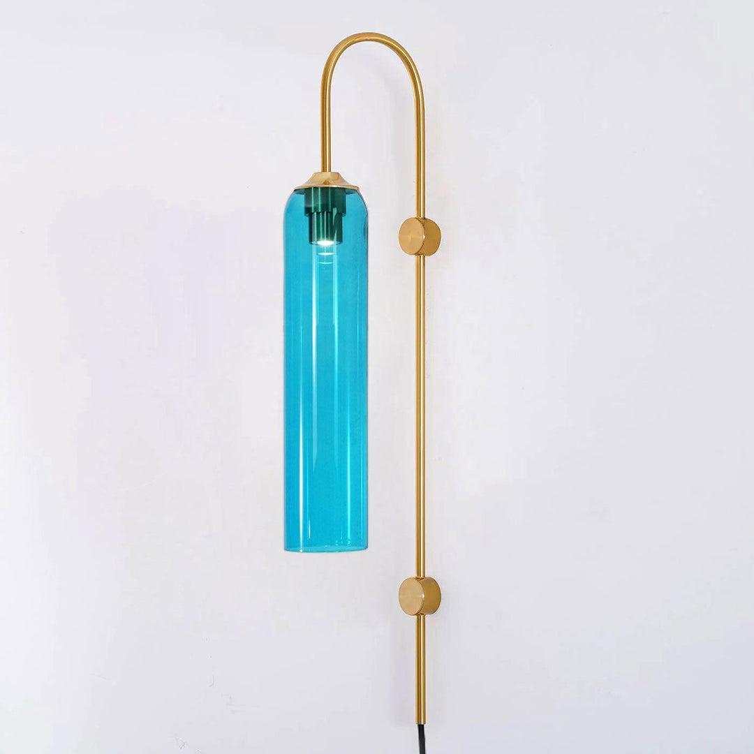 Modern Glas Vägglampa med Stickkontakt