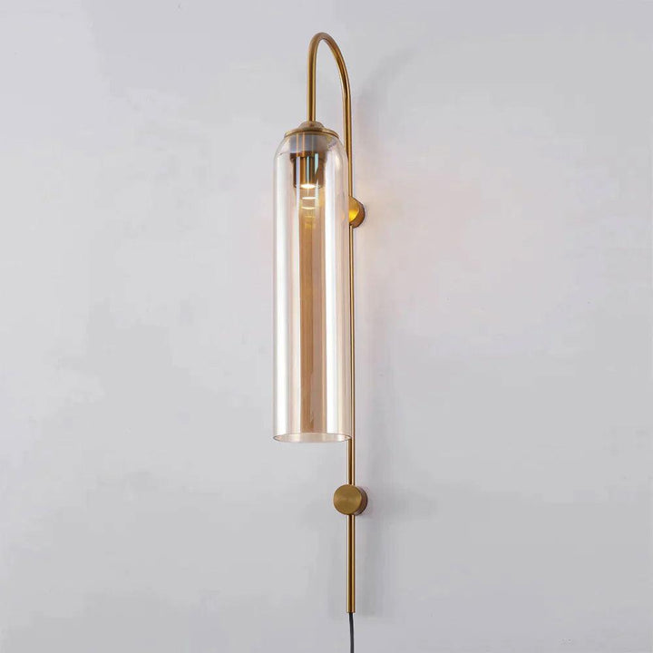 Modern Glas Vägglampa med Stickkontakt