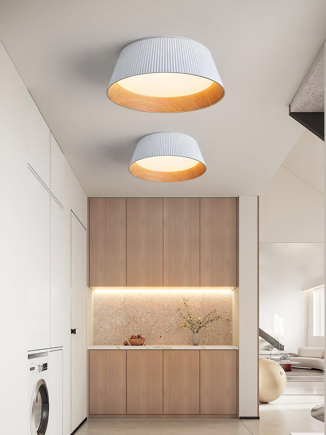 Modern Ribbad Taklampa