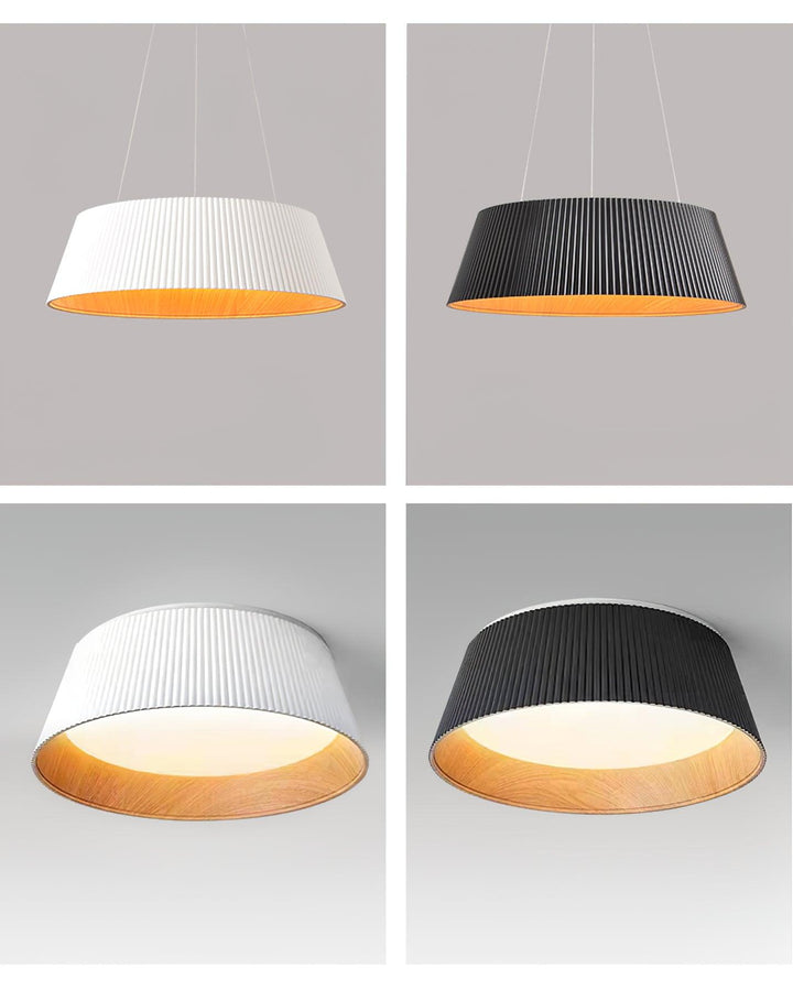 Modern Ribbad Taklampa