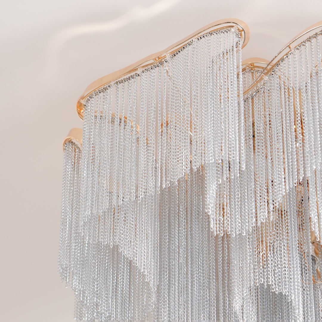Modern Fringed Taklampa
