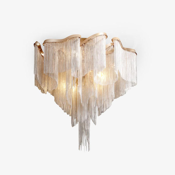 Modern Fringed Taklampa