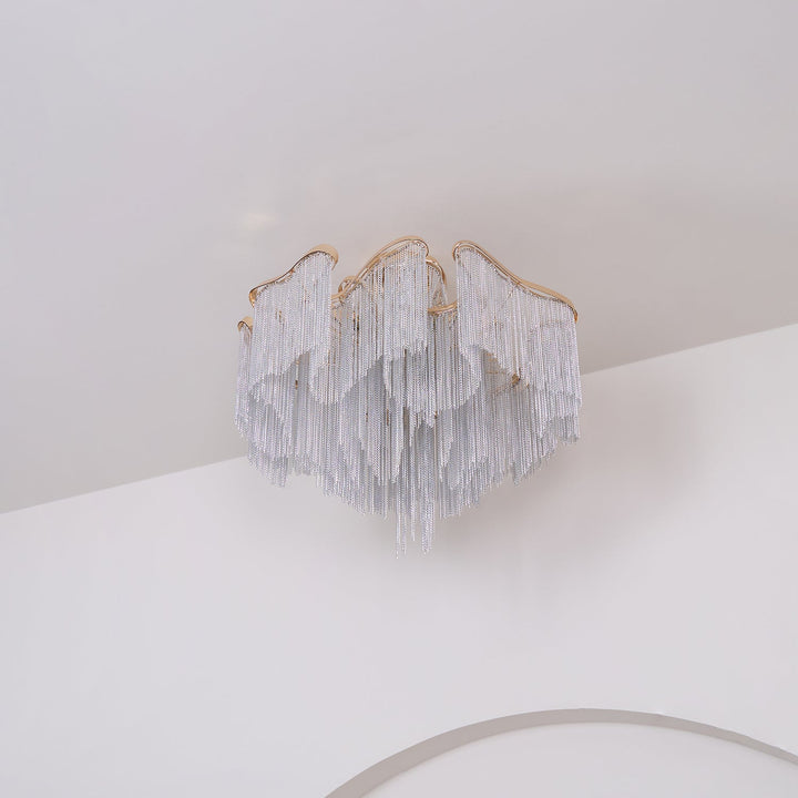 Modern Fringed Taklampa