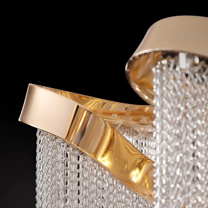Modern Fringed Taklampa