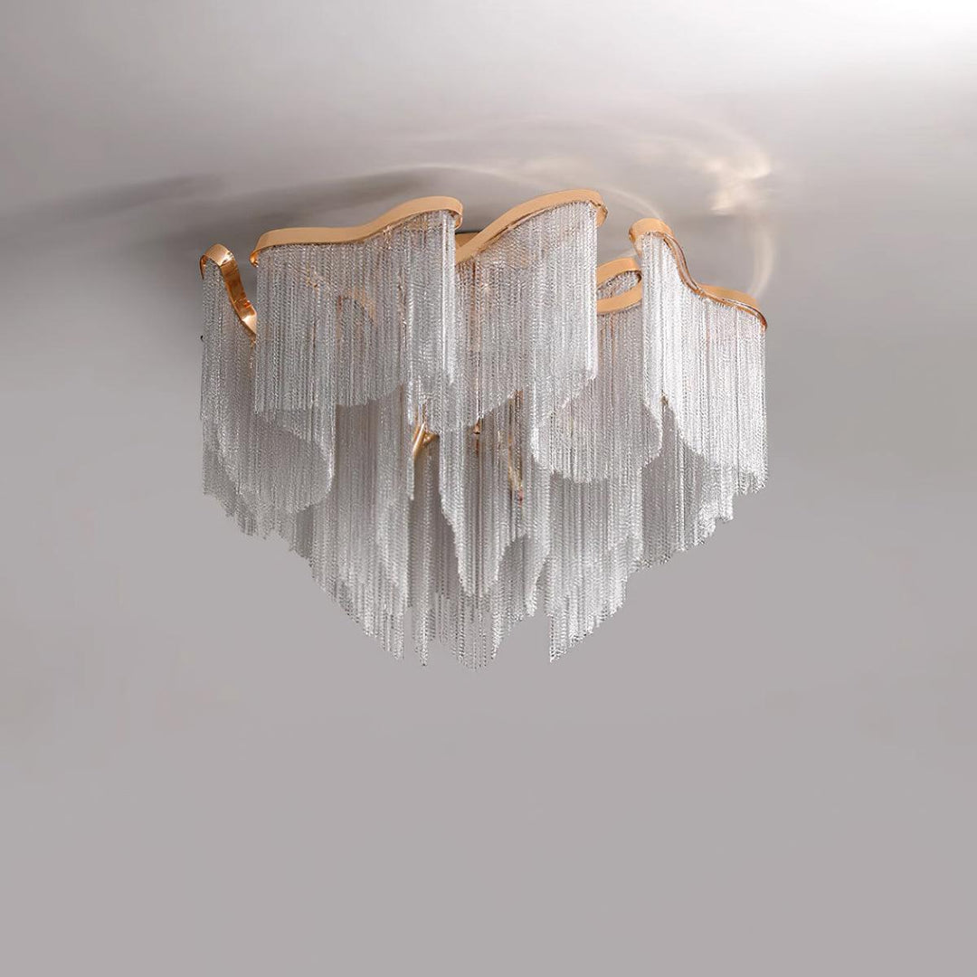 Modern Fringed Taklampa