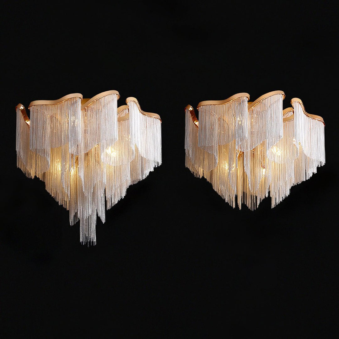 Modern Fringed Taklampa