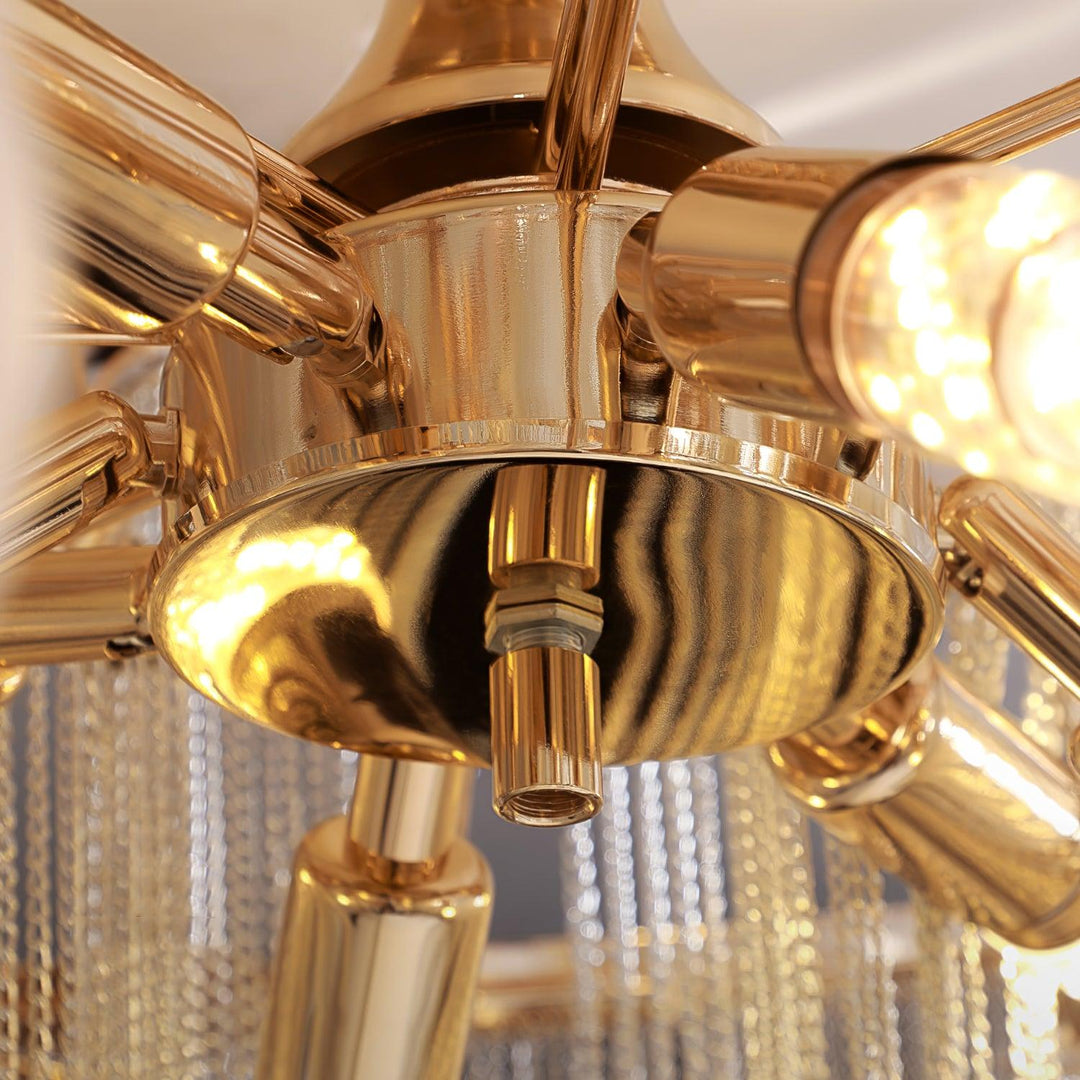 Modern Fringed Taklampa