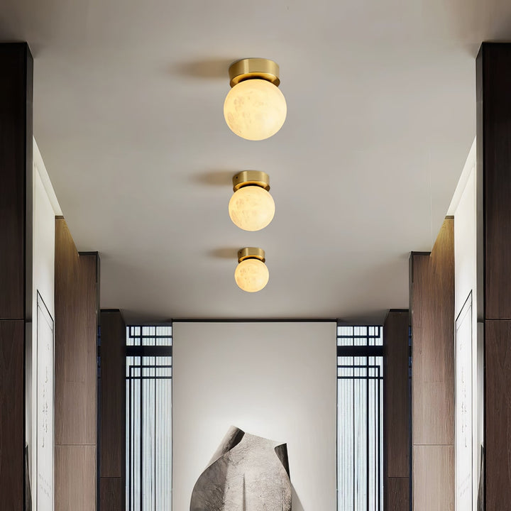 Måne Alabaster Taklampa