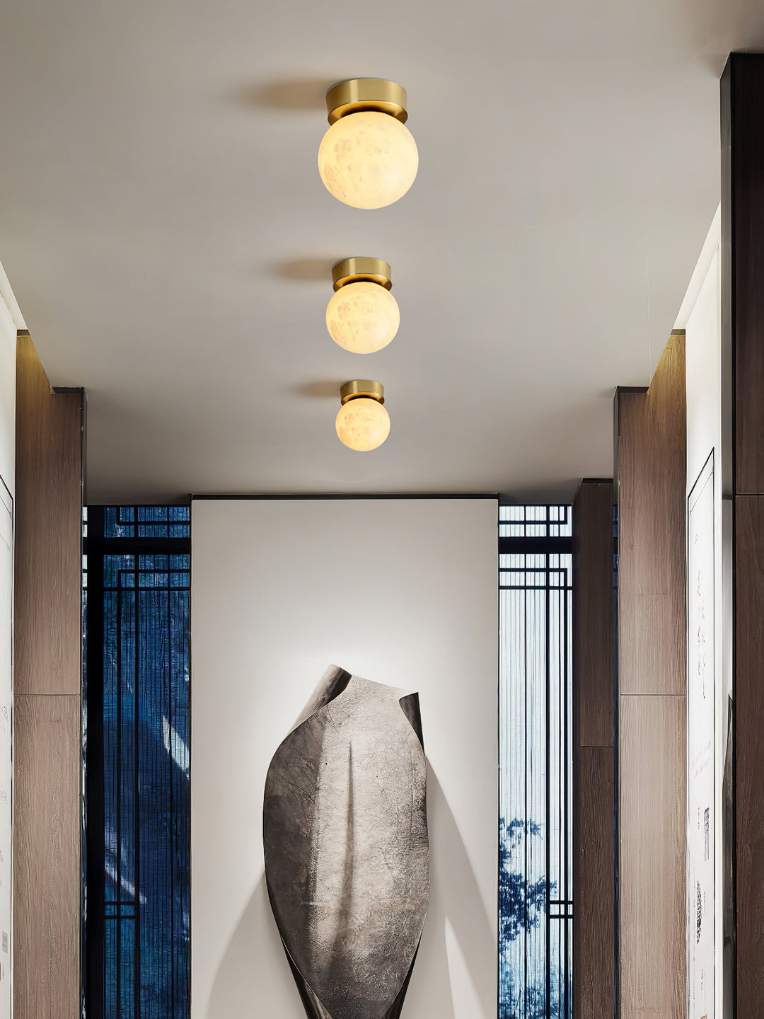 Måne Alabaster Taklampa