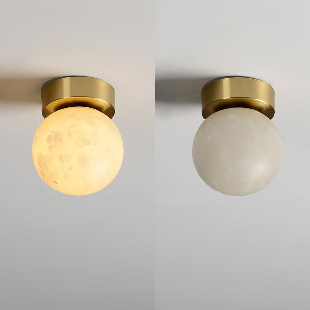 Måne Alabaster Taklampa