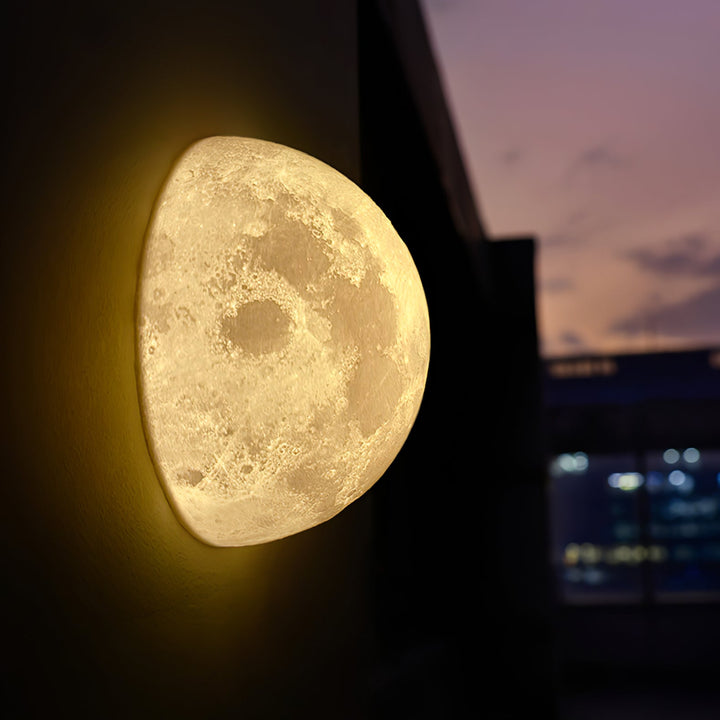 Måne 3D Vägglampa