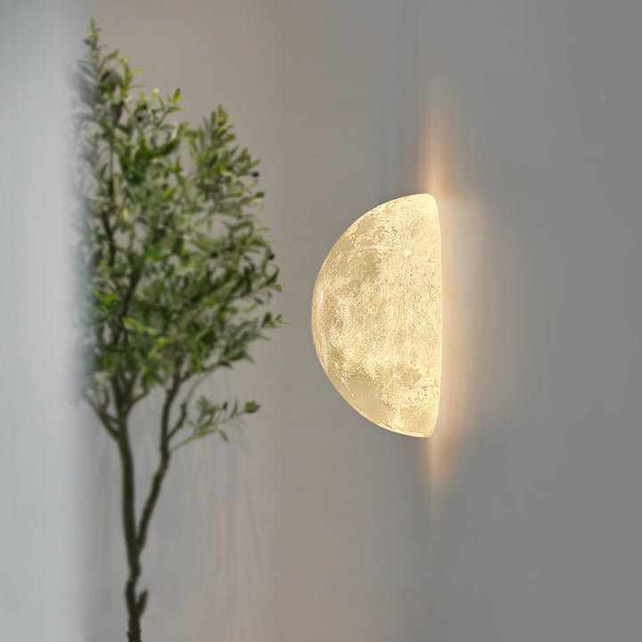 Måne 3D Vägglampa