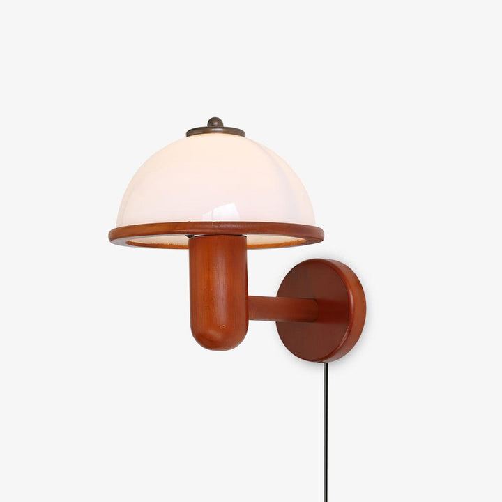 Svamp Trä Vägglampa