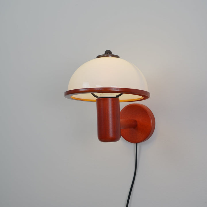 Svamp Trä Vägglampa