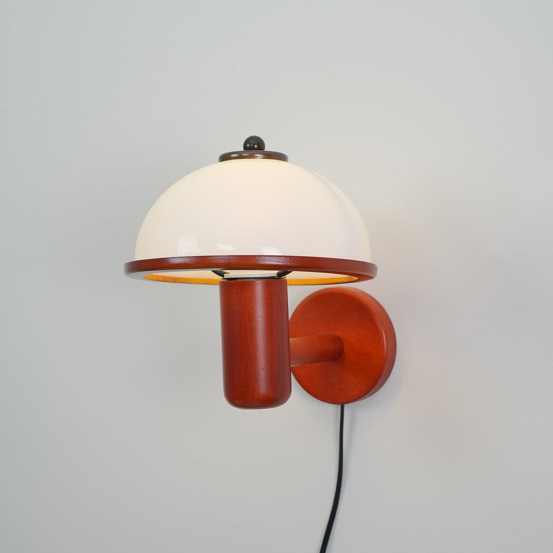 Svamp Trä Vägglampa