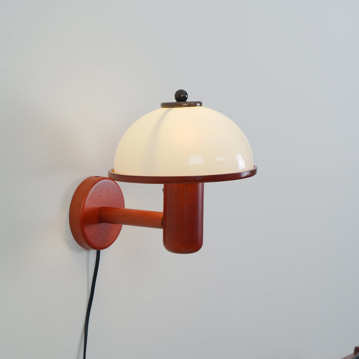 Svamp Trä Vägglampa