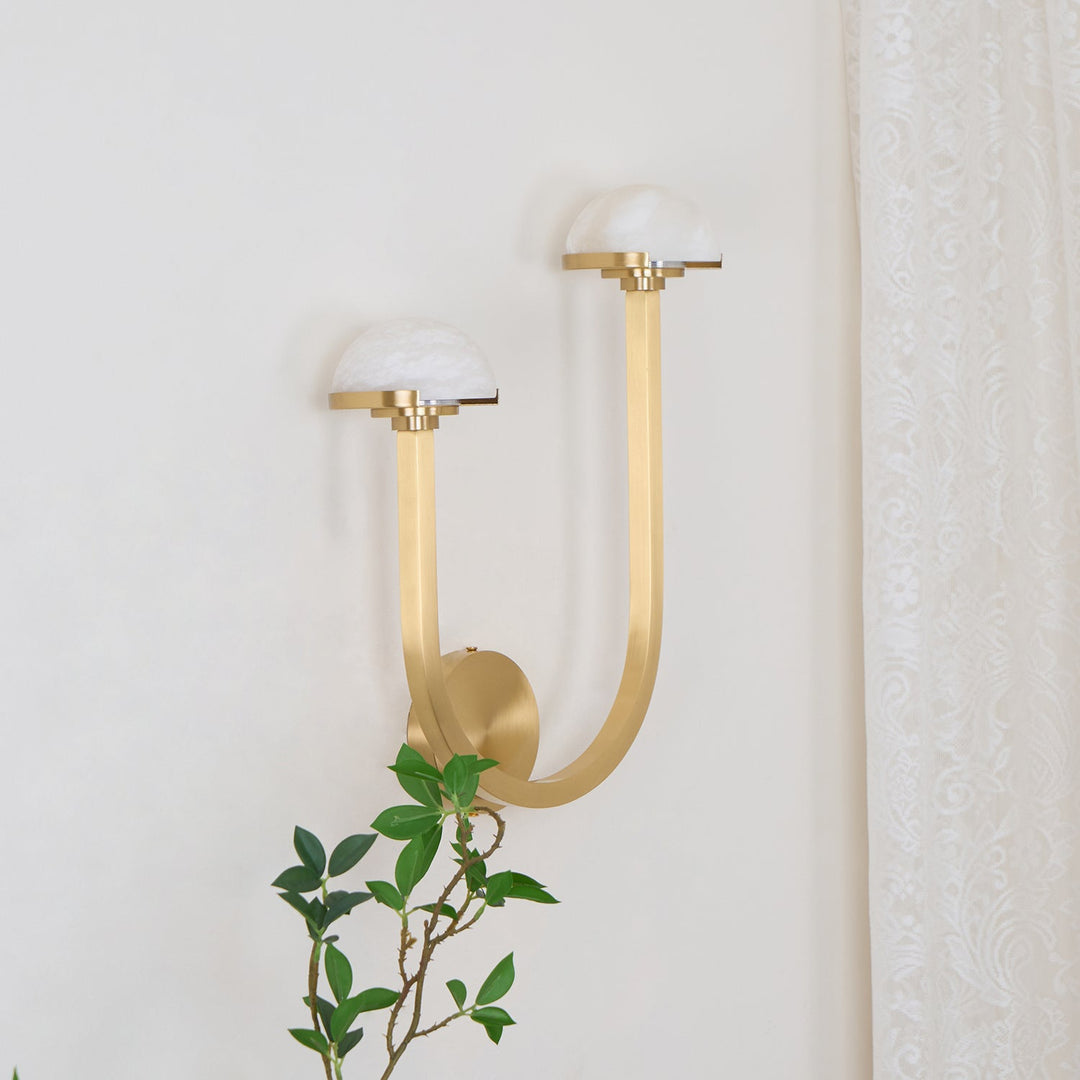 Svamp Alabaster Vägglampa