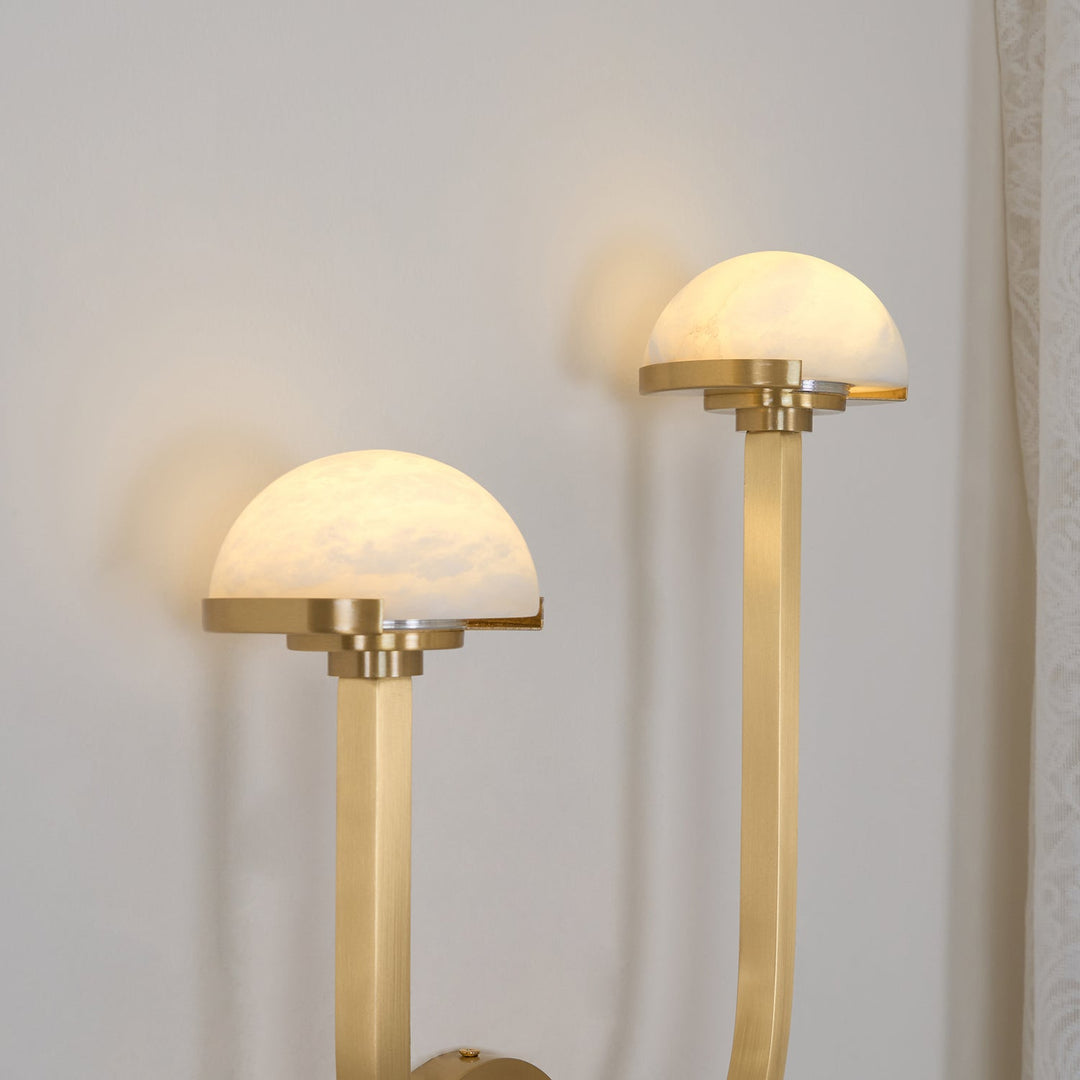 Svamp Alabaster Vägglampa