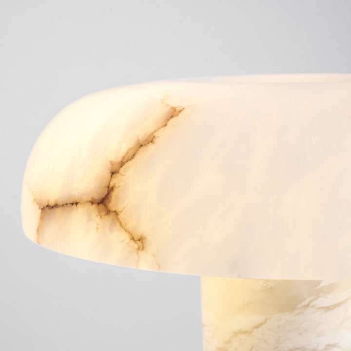 Svamp Typ Alabaster Bordslampa
