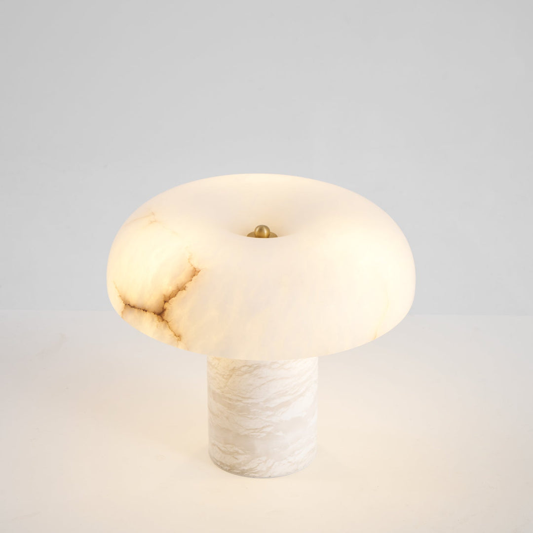 Svamp Typ Alabaster Bordslampa