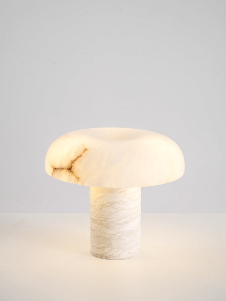 Svamp Typ Alabaster Bordslampa