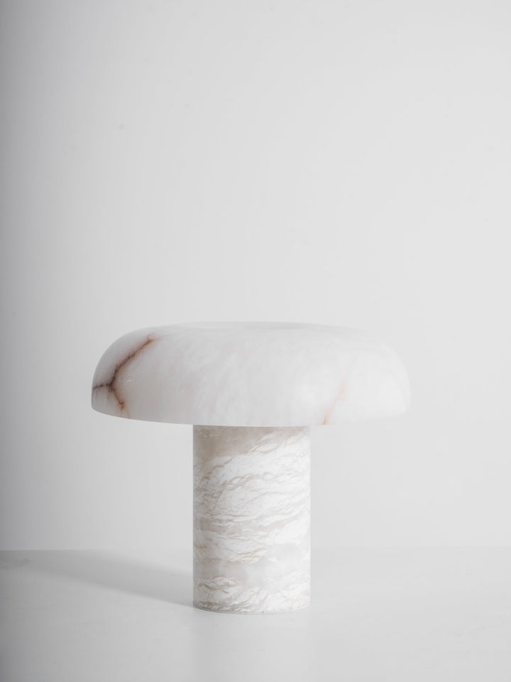 Svamp Typ Alabaster Bordslampa
