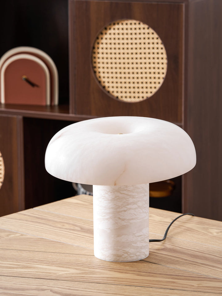 Svamp Typ Alabaster Bordslampa