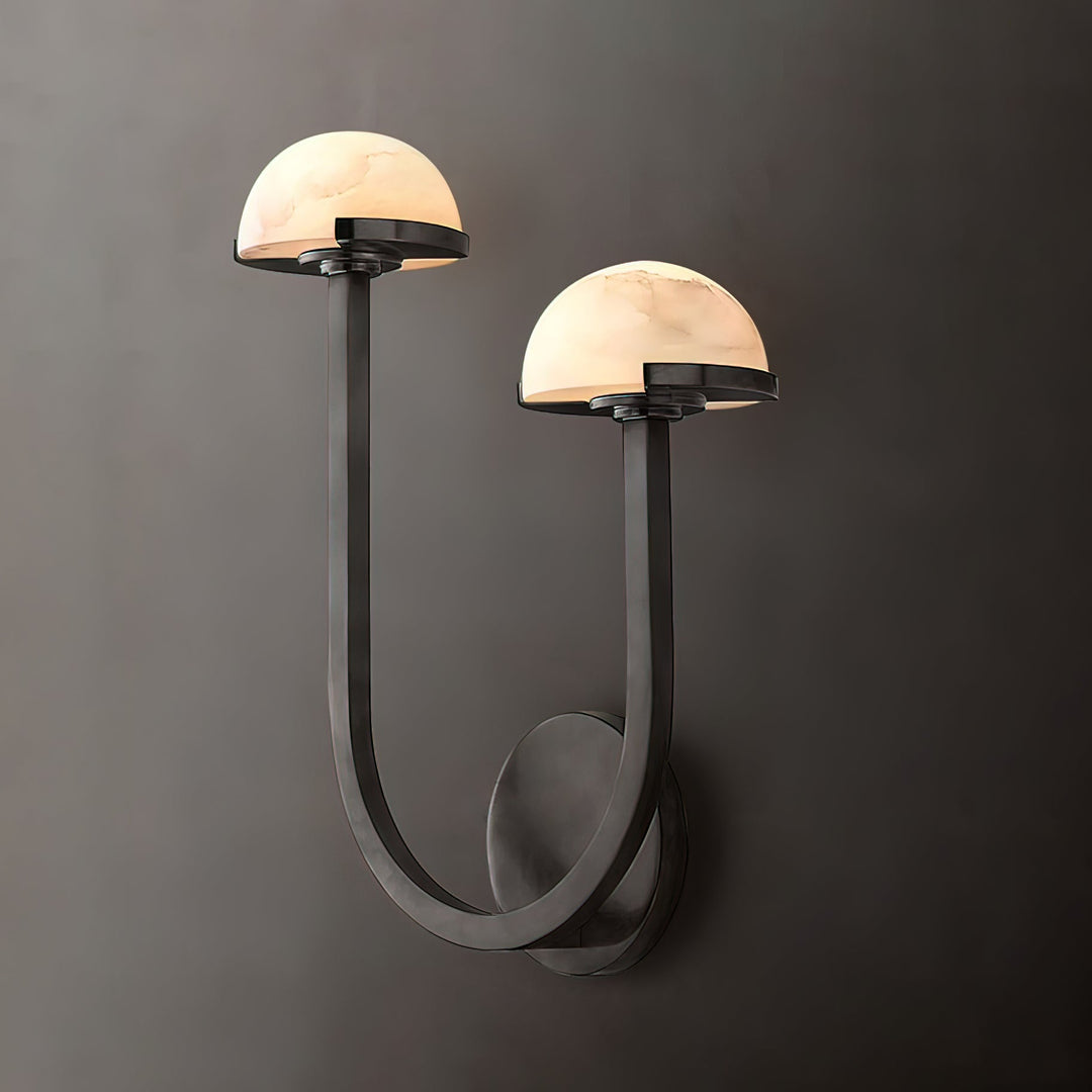 Svamp Alabaster Vägglampa