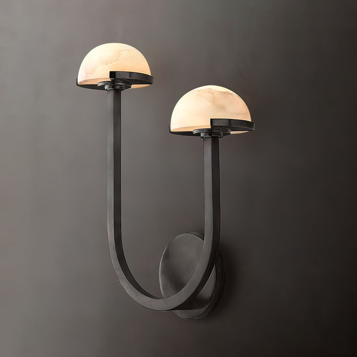 Svamp Alabaster Vägglampa