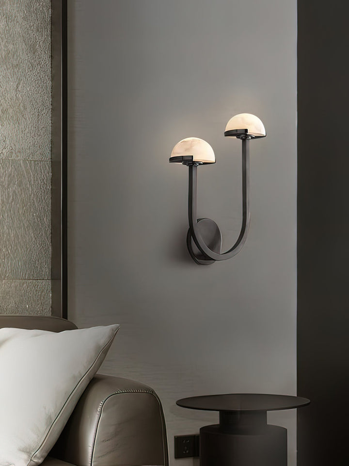 Svamp Alabaster Vägglampa