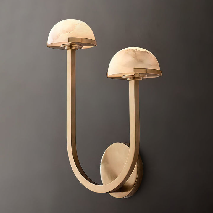 Svamp Alabaster Vägglampa