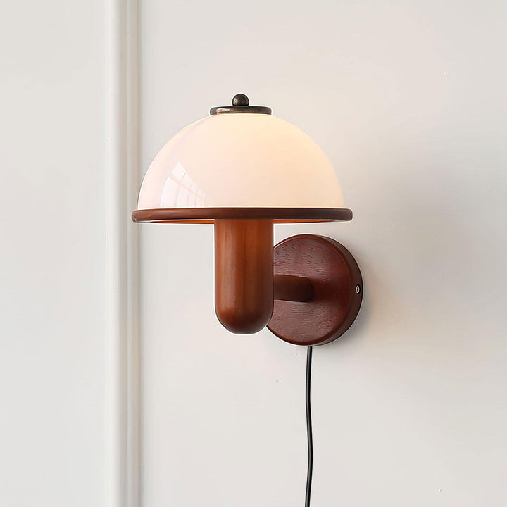 Svamp Trä Vägglampa