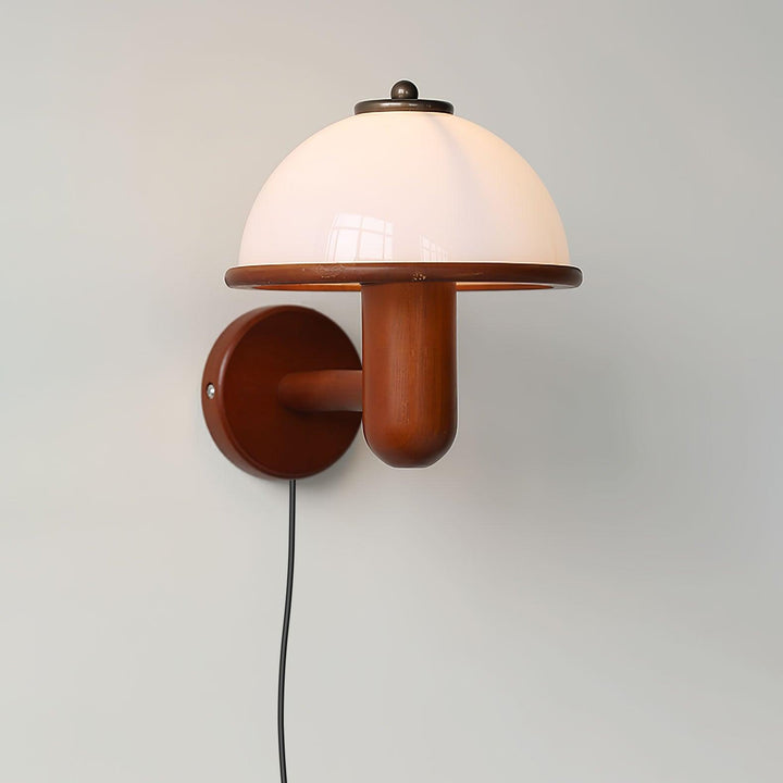 Svamp Trä Vägglampa