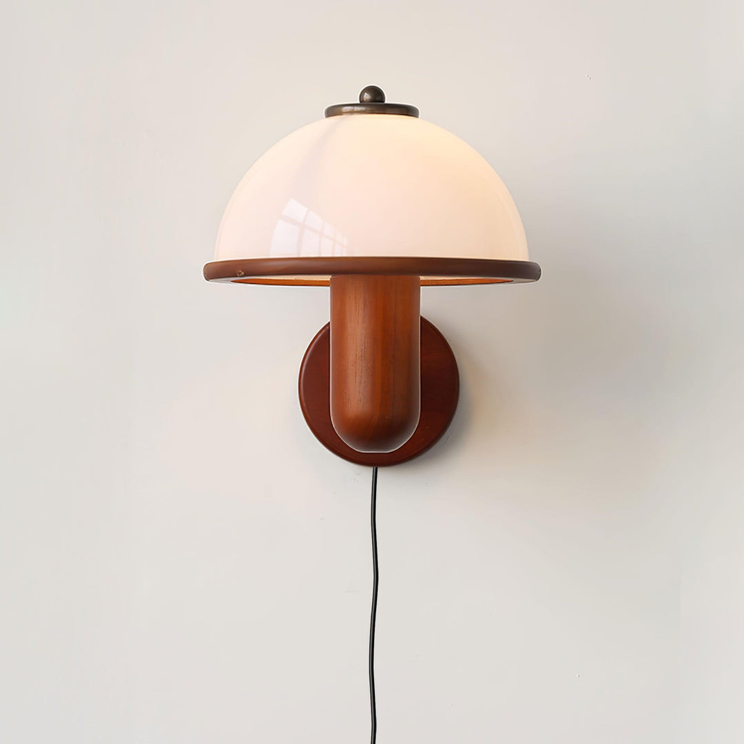 Svamp Trä Vägglampa