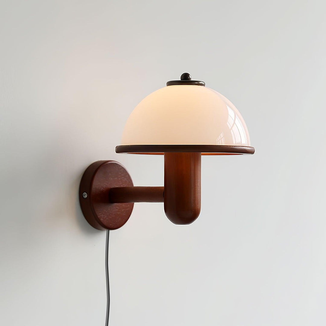 Svamp Trä Vägglampa